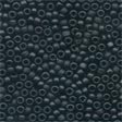Glass Frosted Seed Beads 62014 Black