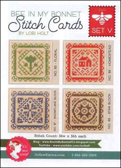 Stitch Cards Set V Pattern