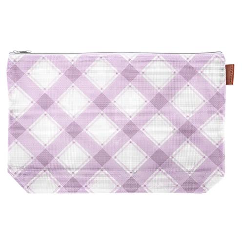 Lilac Plaid Project Bag 11" x 16"