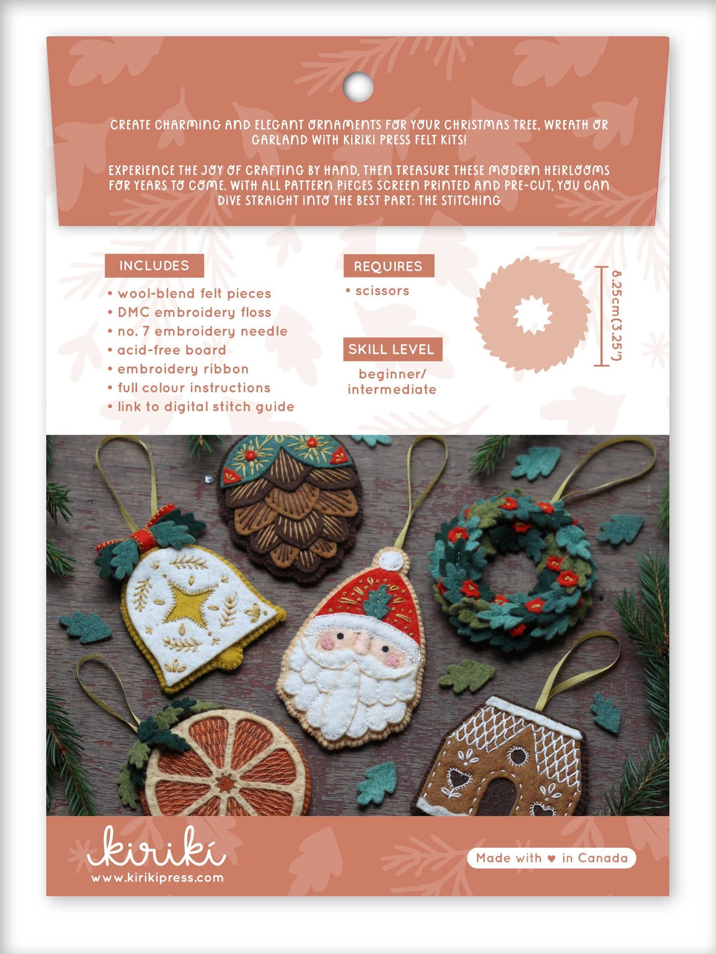 Wreath Felt Ornament Kit