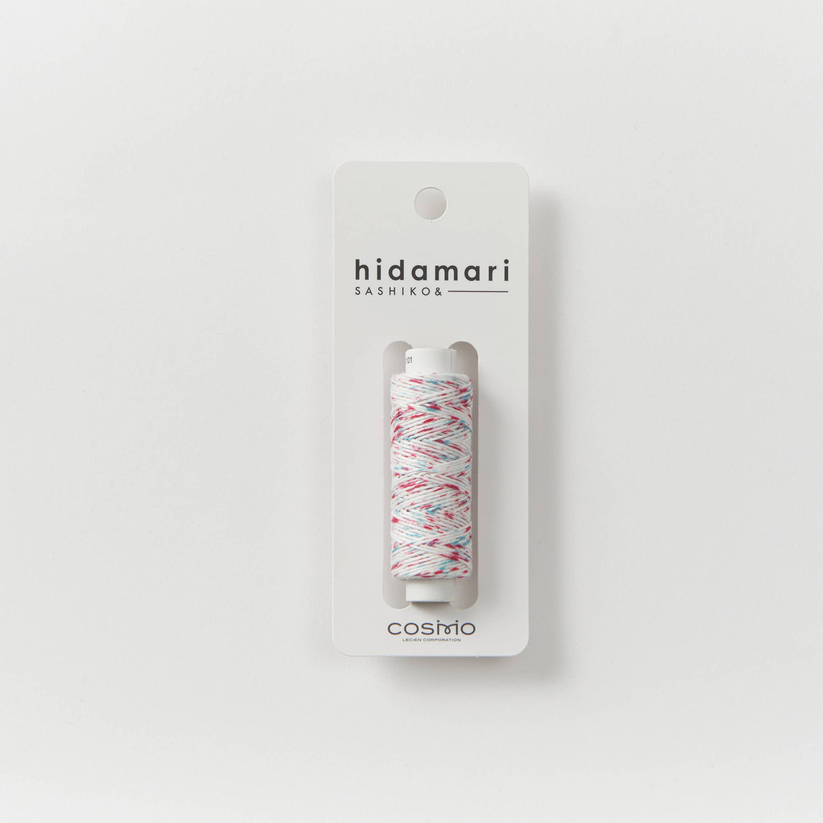Cosmo Hidamari Sashiko Variegated Thread Blue, White, Yellow #105