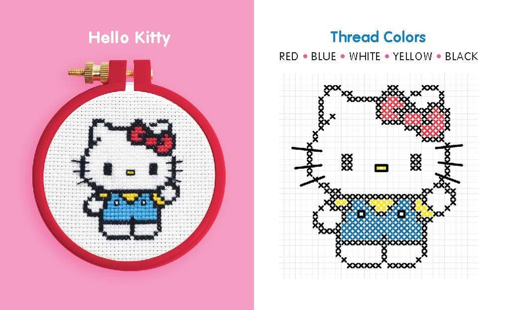 Hello Kitty And Friends Cross Stitch Kit