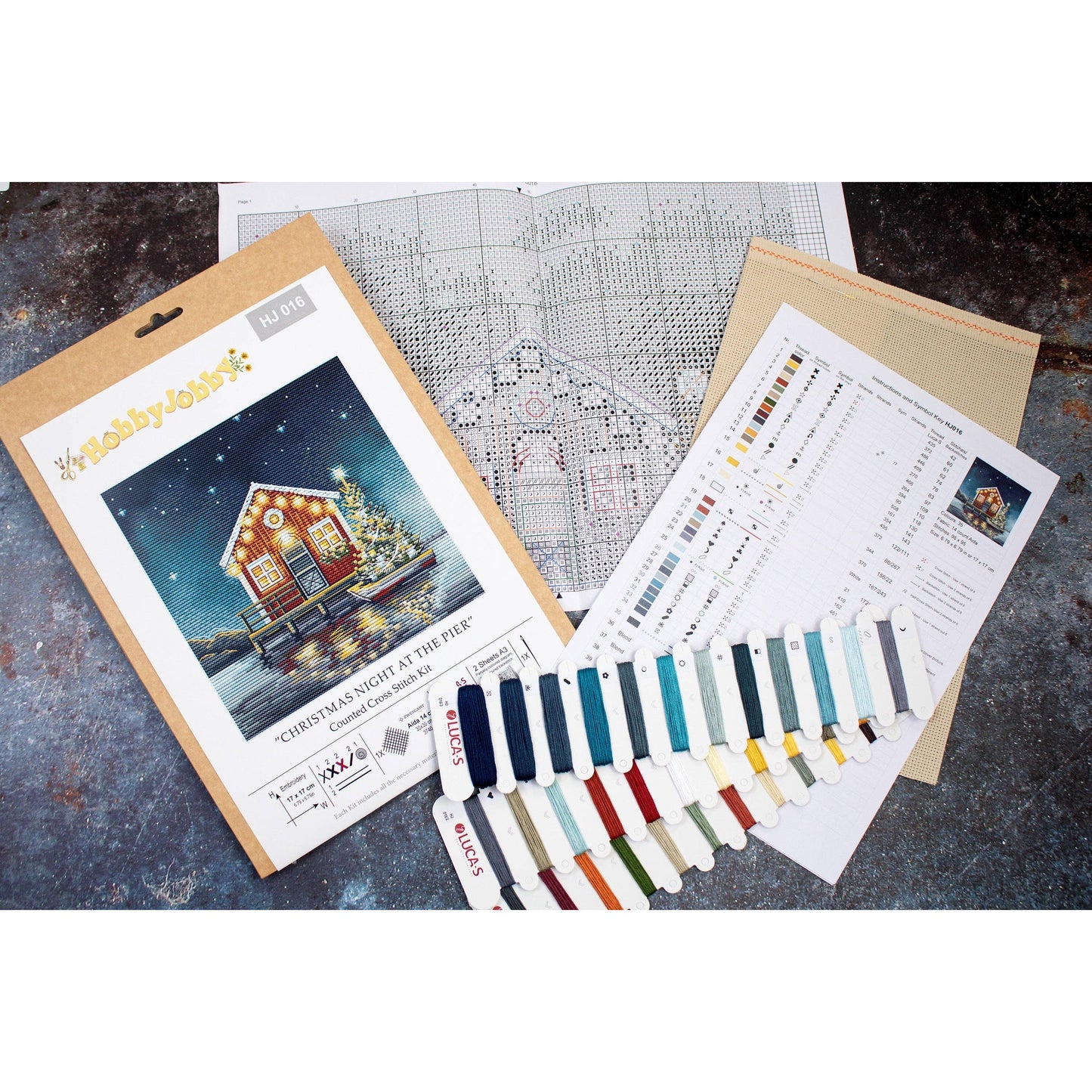 Christmas Night at The Pier Cross Stitch Kit