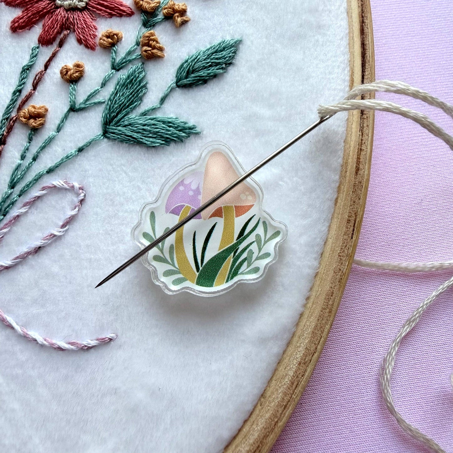 Mushroom Garden Needle Minder