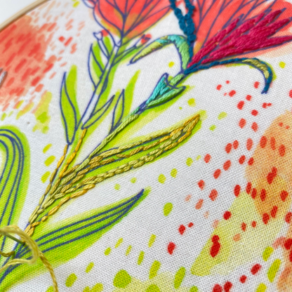 Stash Buster Wildflowers Embroidery Kit