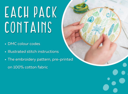 24 Days of Advent  Christmas Embroidery Pattern Fabric Pack