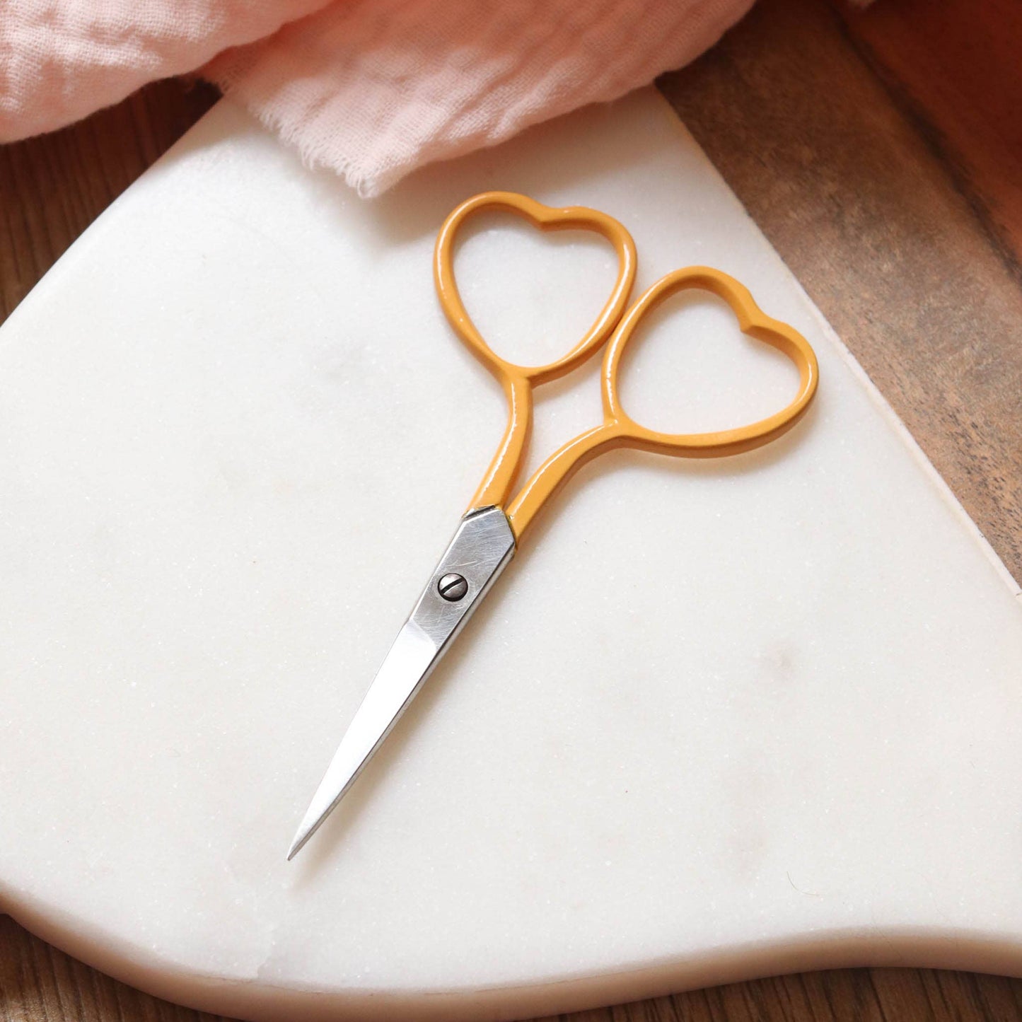 Heart Embroidery Vivid Purple Scissors
