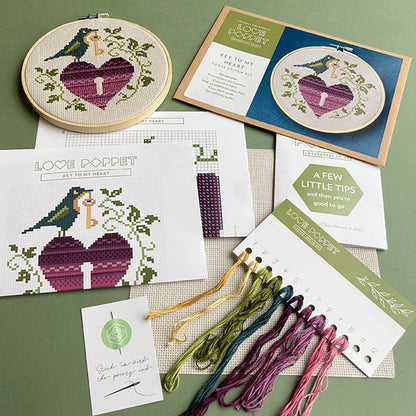 Key to My Heart Cross Stitch Kit