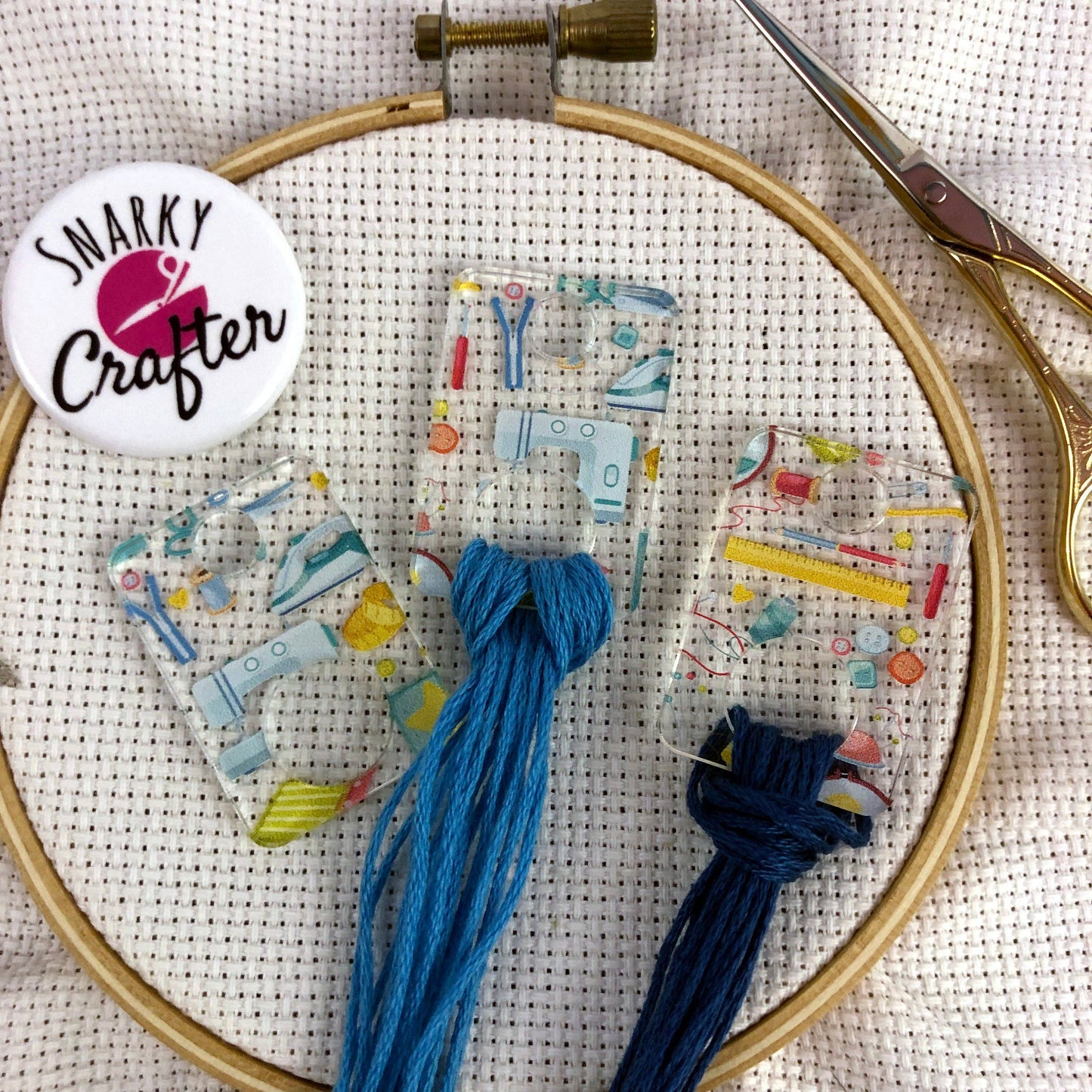 Acrylic Floss Drops Sewing Notions