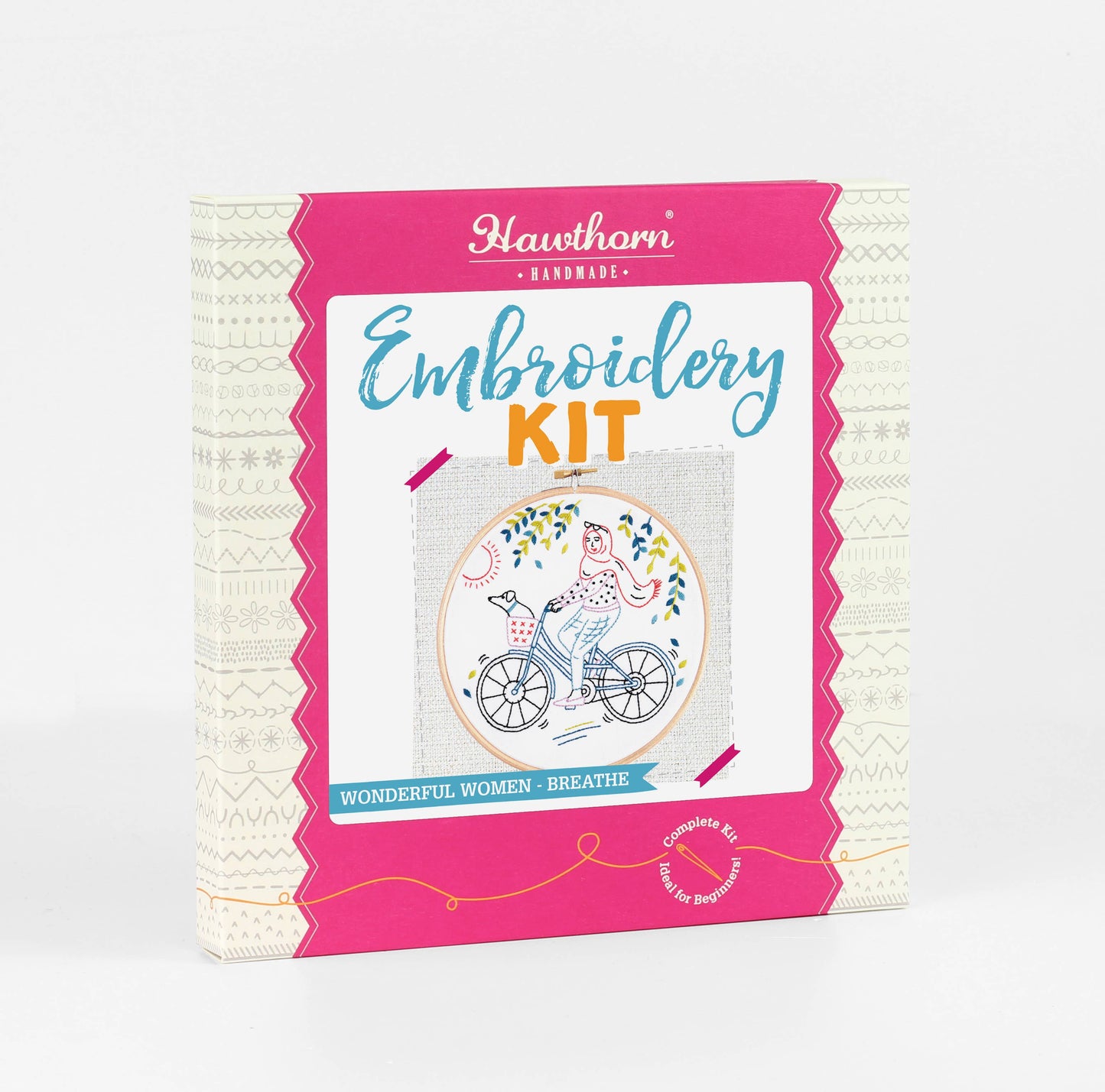 Cycling Embroidery Kit Breathe