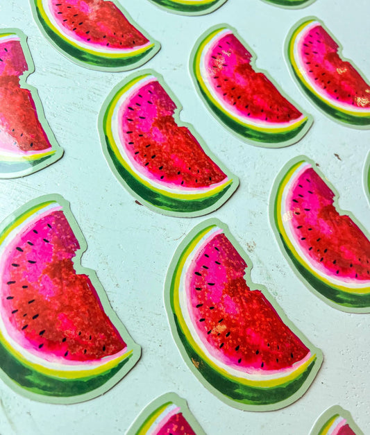 Watermelon Glitter Sticker