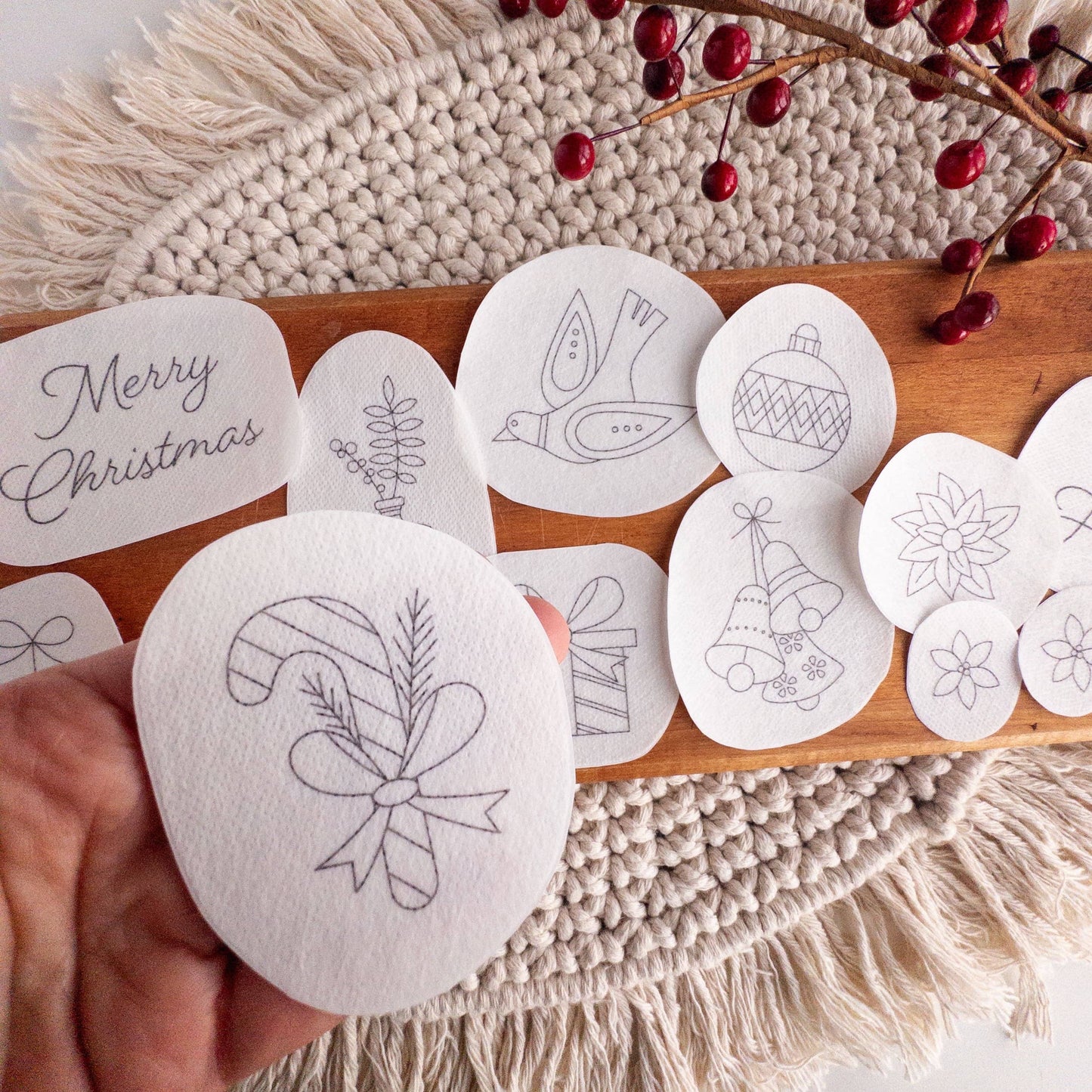 Stick and Stitch Christmas Embroidery Patterns