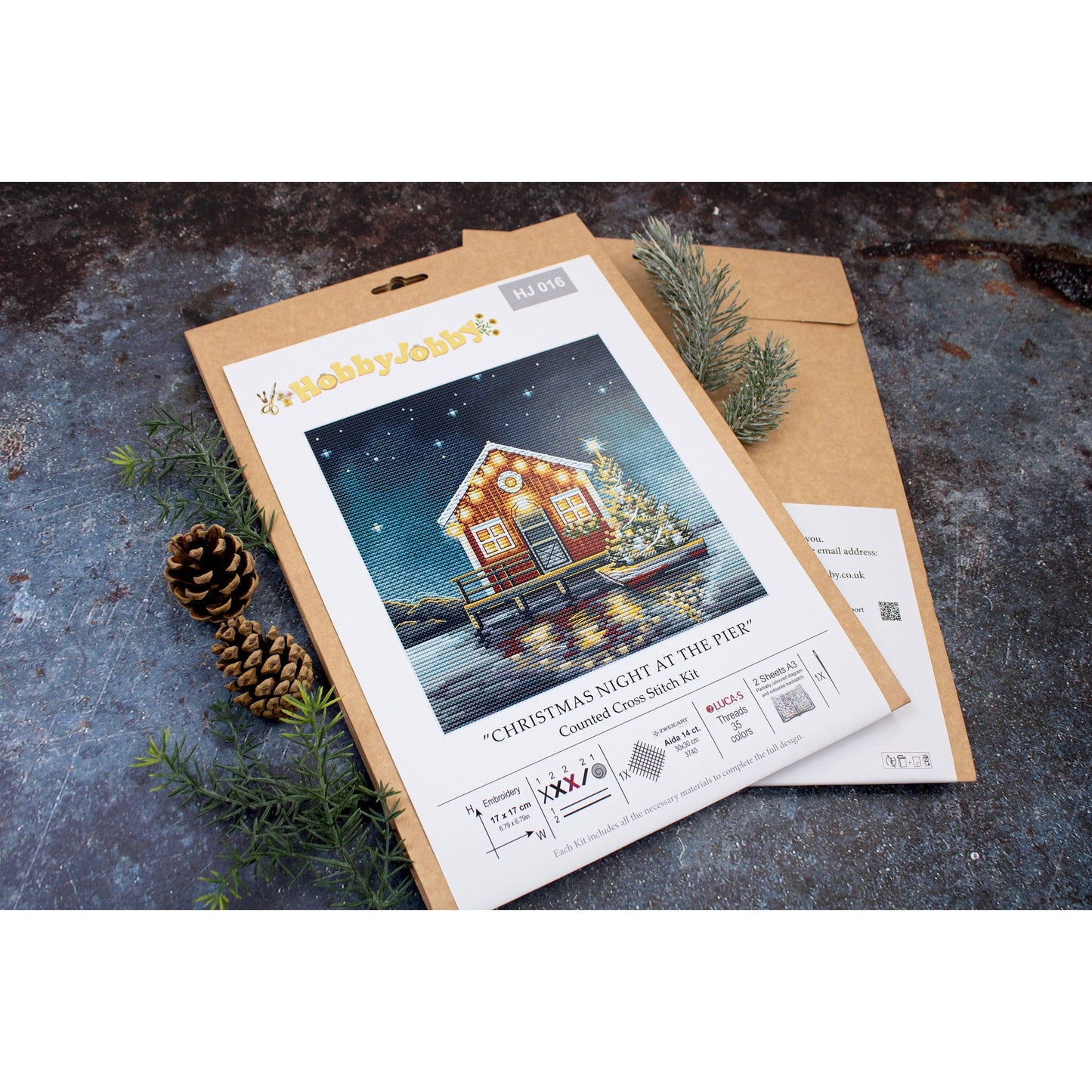 Christmas Night at The Pier Cross Stitch Kit
