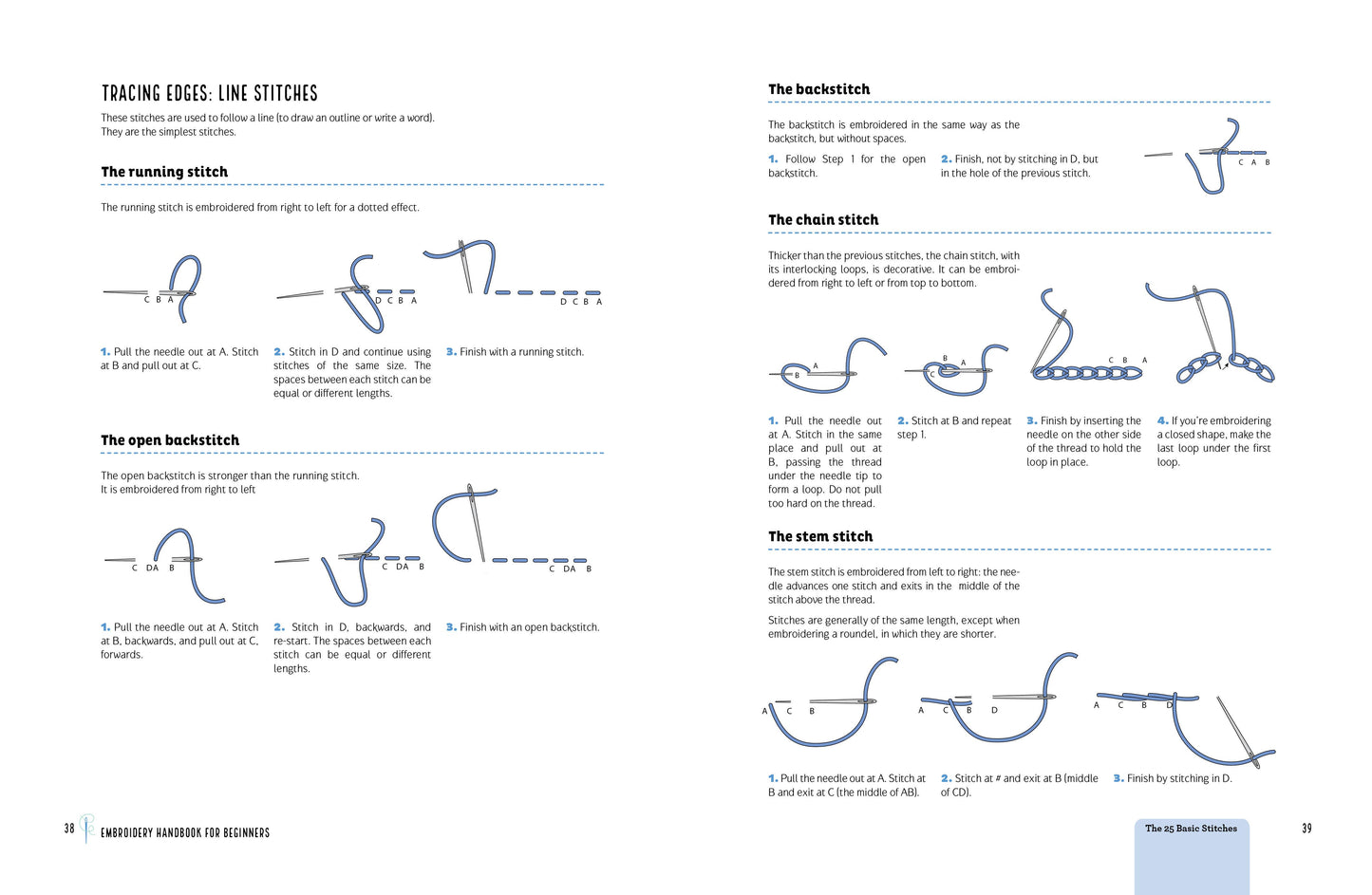 Embroidery Handbook for Beginners: An Illustrated Guide