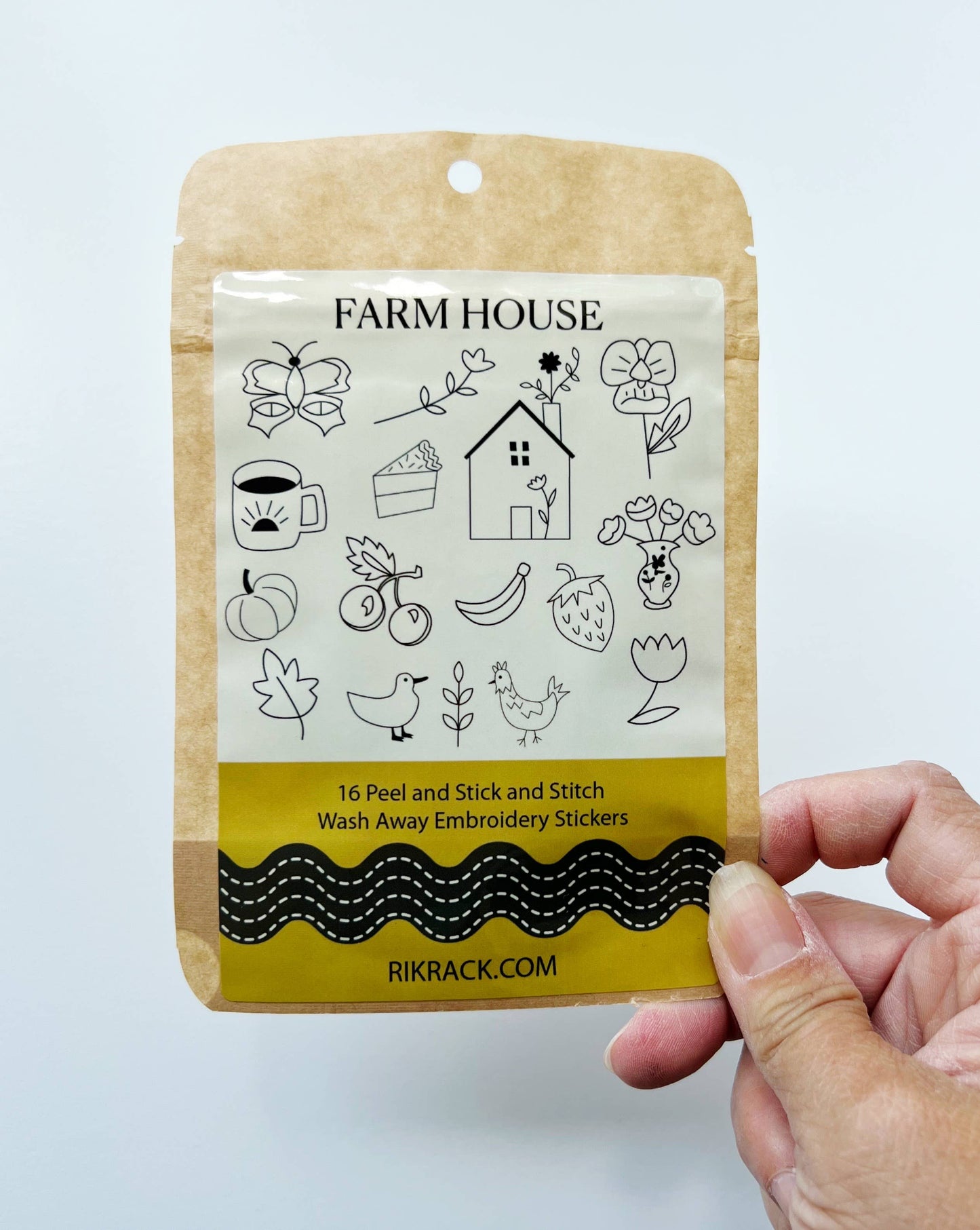 Farm House Stick and Stitch Embroidery Patterns