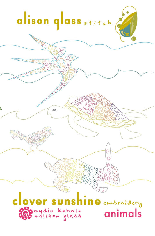 Clover Sunshine Animals Embroidery Pattern