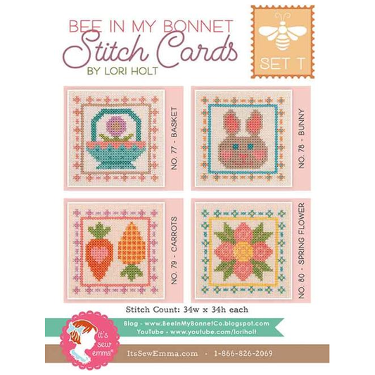 Stitch Cards Set T Pattern