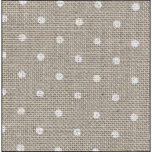 32 ct Petit Point Raw with White Dots Linen #7168