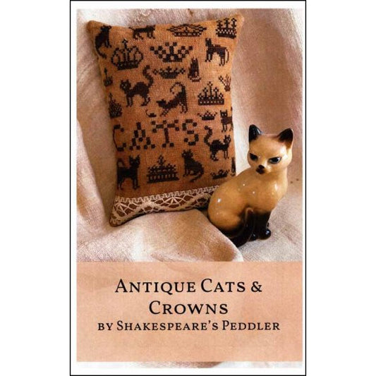 Antique Cats and Crowns Pattern
