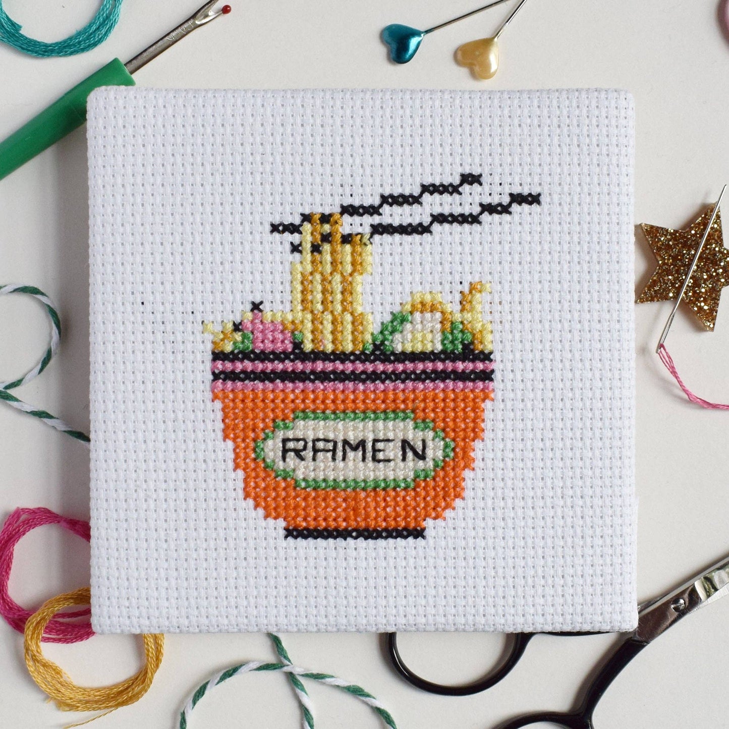Ramen Mini Cross Stitch Kit