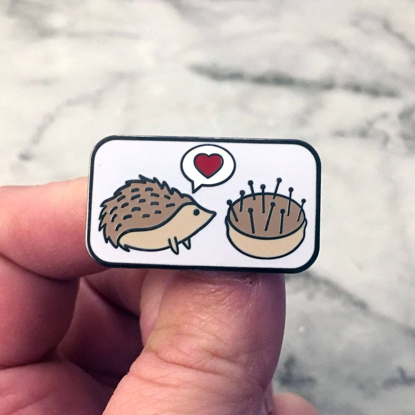 Hedgehog Pincushion Love Needle Minder
