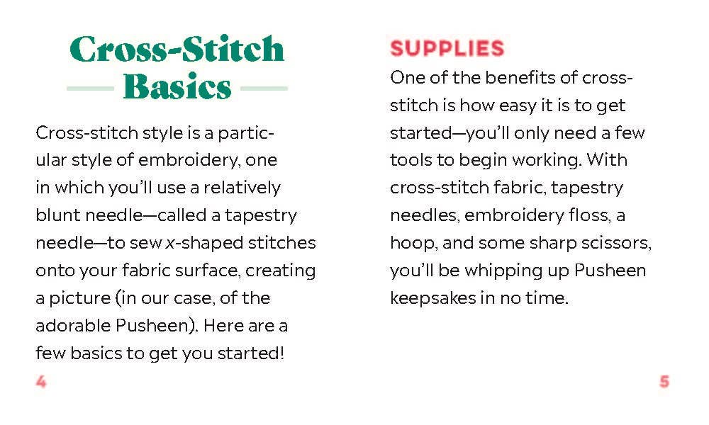 Pusheen Christmas Cross-Stitch Kit