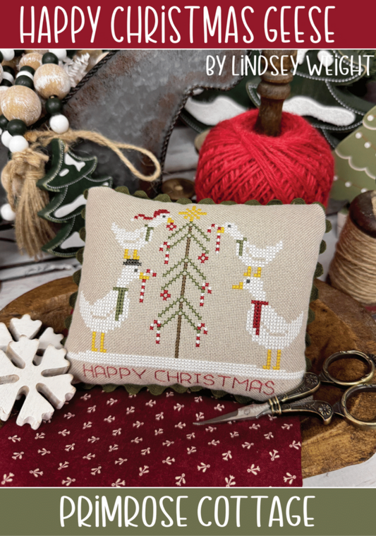 Happy Christmas Geese Pattern