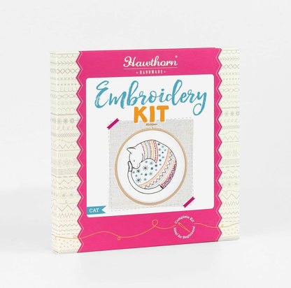 Cat Embroidery Kit