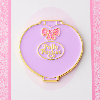 Purple Pocket Doll Compact Needle Minder
