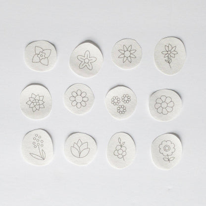 Mini Flowers Stick and Stitch Embroidery Pattern