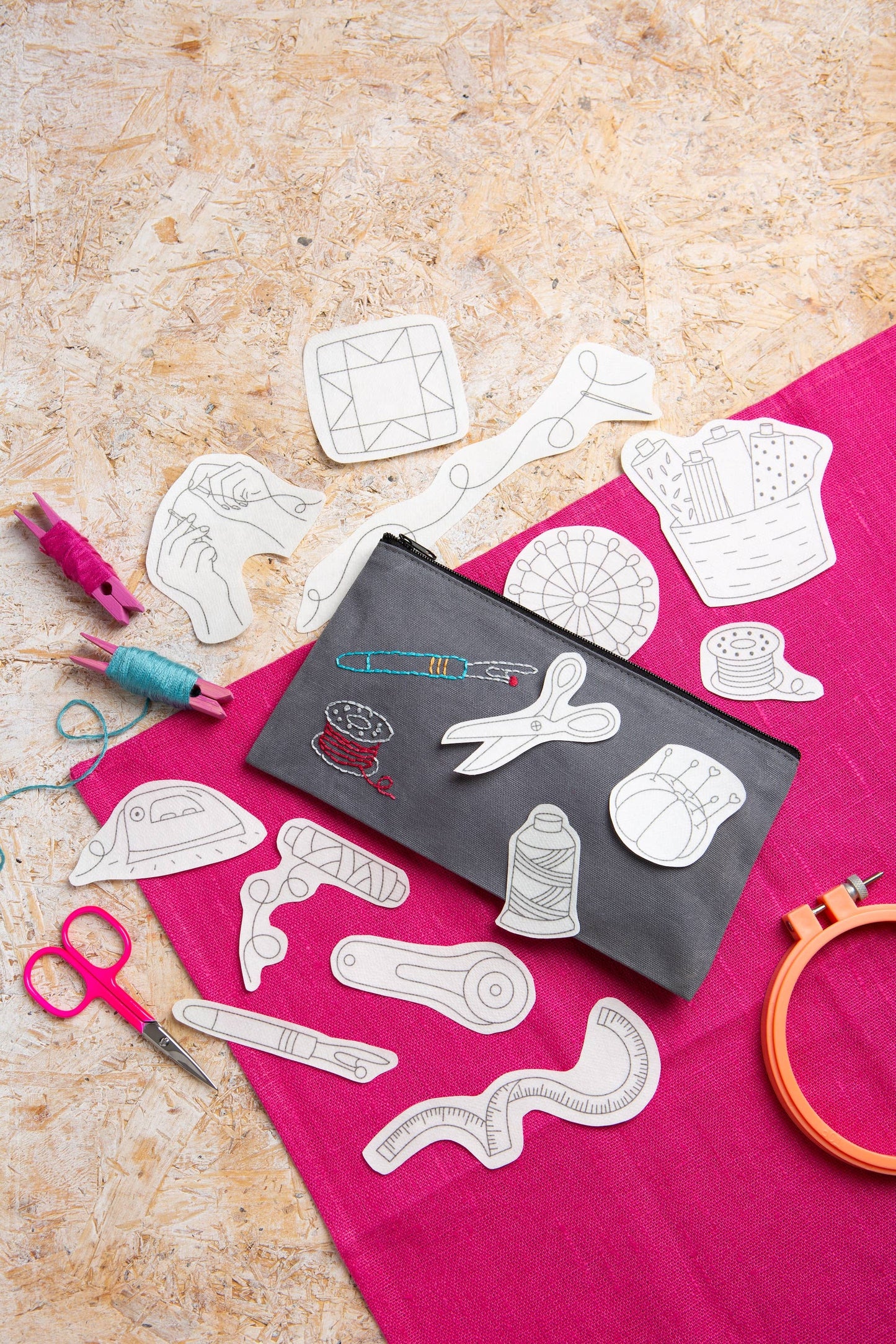 Sewing Circle Stick & Stitch Embroidery Pack