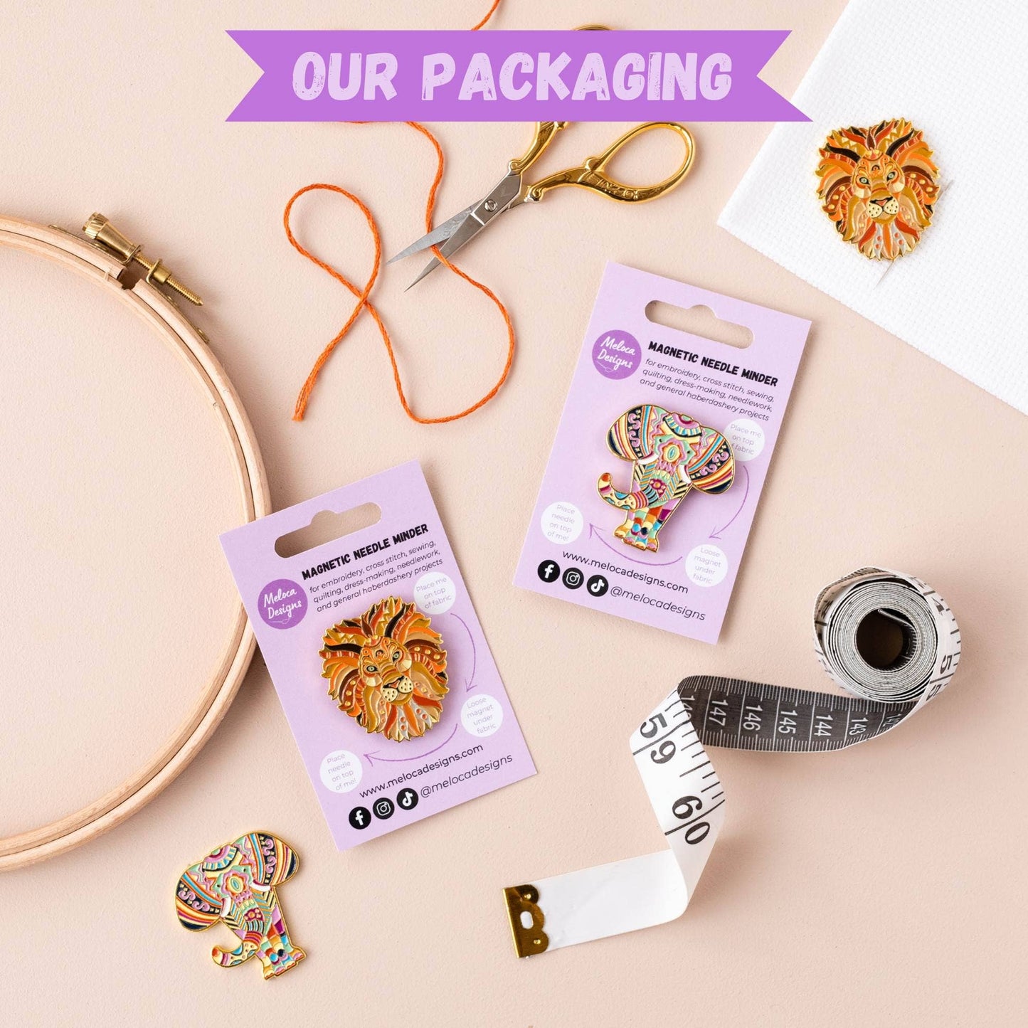Mandala Bear Needle Minder