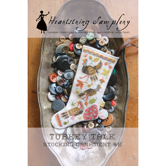 Turkey Talk Stocking Ornament Pattern
