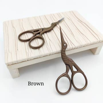 Stork Scissors Brown