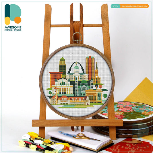 CS949 Saint Louis Missouri USA Cross Stitch Kit