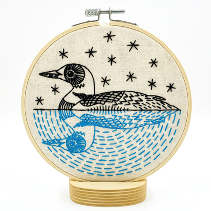 Loon Embroidery Kit