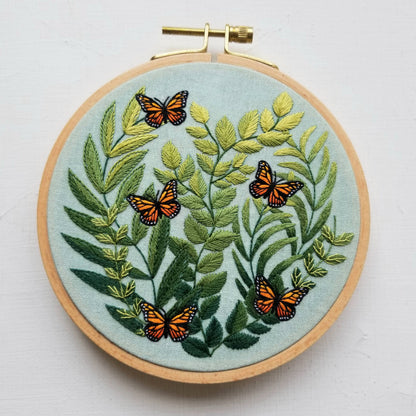 Love Grows Butterfly Hand Embroidery Kit