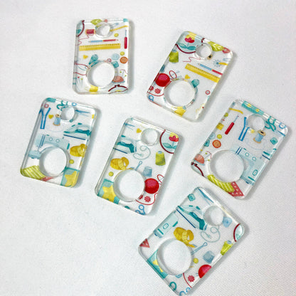 Acrylic Floss Drops Sewing Notions