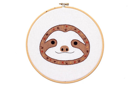 Baby Sloth Hoop Art Kit