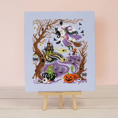 Ghostly Gathering Cross Stitch Kit
