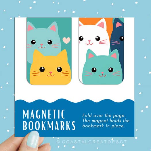 Colorful Cat Bookmarks (2 Pack)