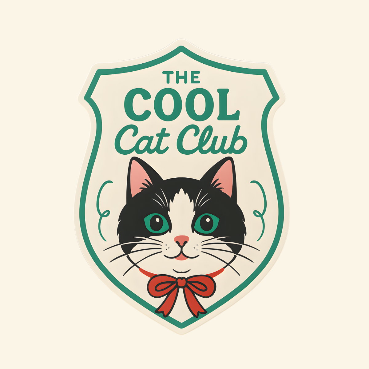 Cool Cat Club Sticker