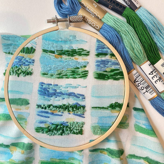 Mini Watercolor Landscapes Embroidery Kit