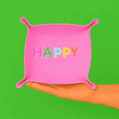 Happy Pink Thread Catcher Tray