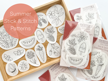 Stitch and Stitch Summer Vibes Embroidery Patterns