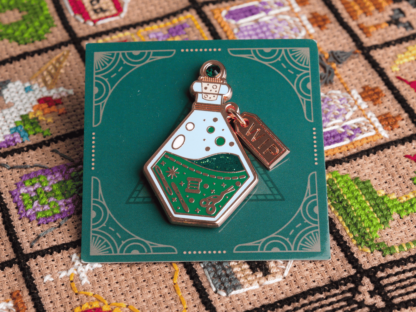 Groene Toverdrankfles Needle Minder