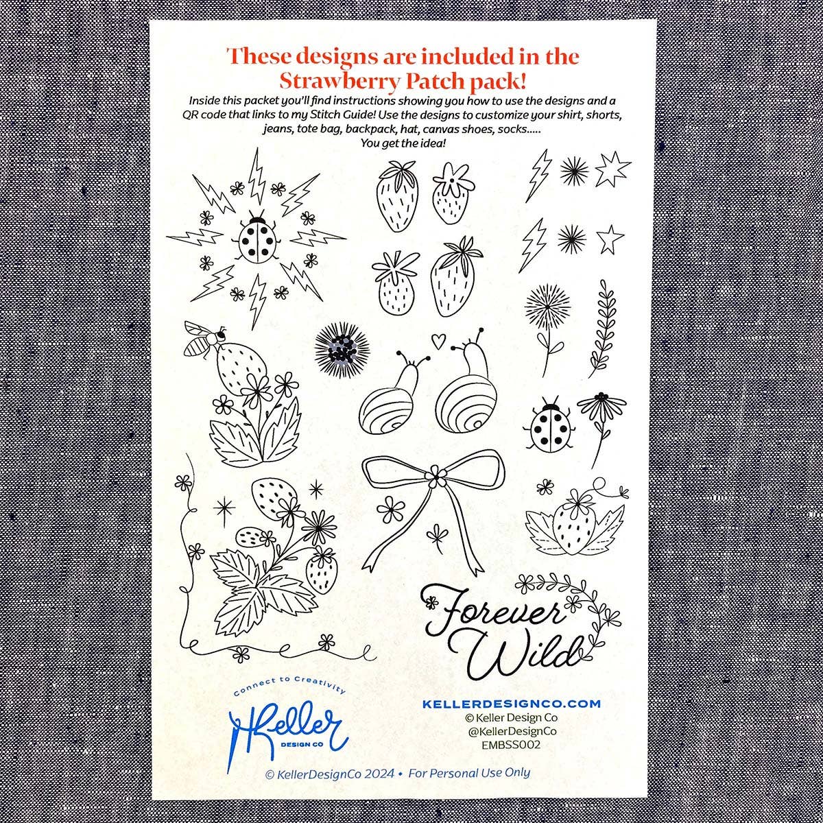 Stick It Stitch It Patterns Strawberry Patch