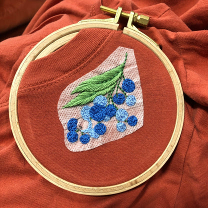 Forest Forage Hand Embroidery Peel Stick & Stitch Pattern