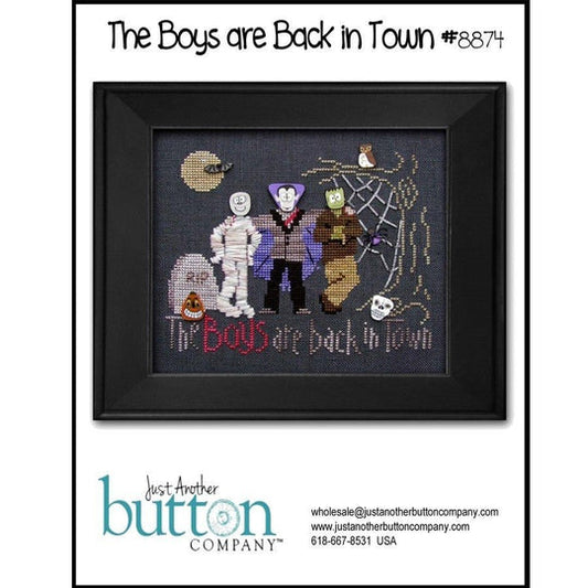 The Boys are Back in Town Pattern and Buttons