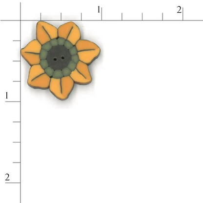 Button Small Sunflower
